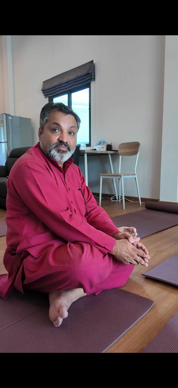 Dr Kalyar in the practice room